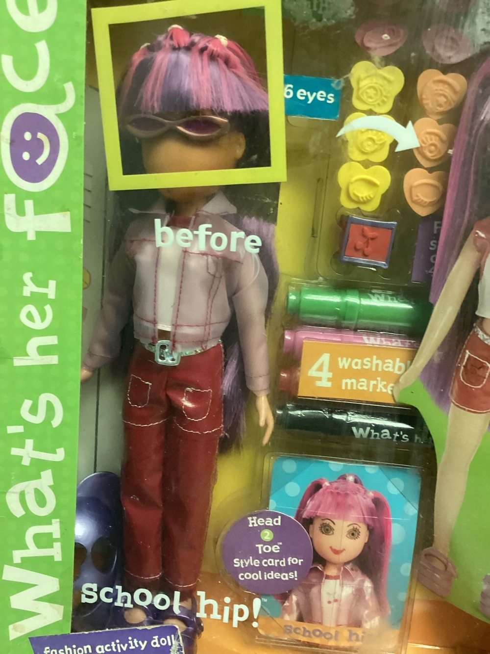 Mattel What’s Her Face Fashion Party Sweet Doll Customizable Blank